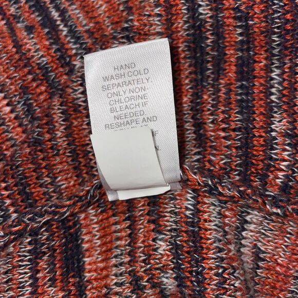 J. Jill Colorful Cotton Sweater Women’s Size Medium V-Neck Knit Top - Picture 6 of 6